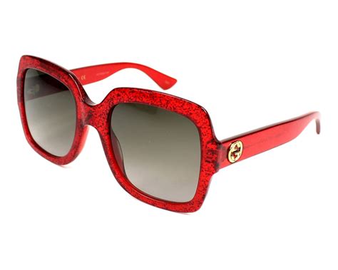 gucci sunglasses red lens|gucci red sunglasses women.